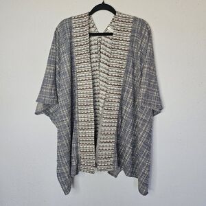 Bishop Street Apparel Womens Kimono Shrug Cardigan Woven Knit Size M/L